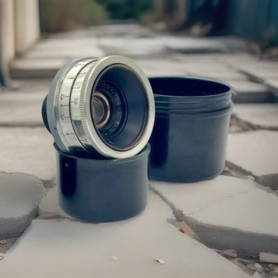 Silver JUPITER-12 35mm F2.8 Lens Contax, Kiev based on ZEISS Biogon 3.5cm F2.8 - Image 1 of 4