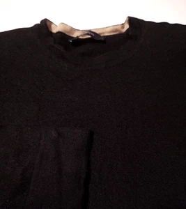 Maglione ZEGNA SPORT Uomo Girocollo 100% Lana (M) Nero FLETTE MILITARI - Foto 1 di 8