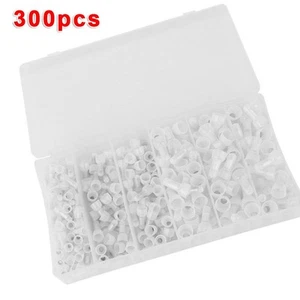 300 Stück Crimpkappe mit geschlossenem Ende isoliert Verbinder Aluminium Korros - Photo 1/9
