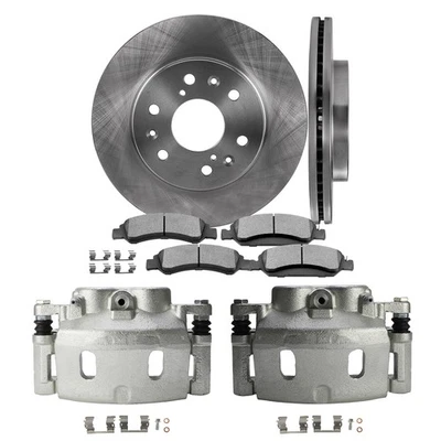 Front Brake Calipers For CHEVROLET SILVERADO 1500 08-18 Disc Rotors Ceramic Pad Foto 1 de 4