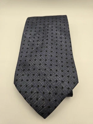 Corbata para hombre REACTION KENNETH COLE 100 % seda negra lunares Foto 1 de 4