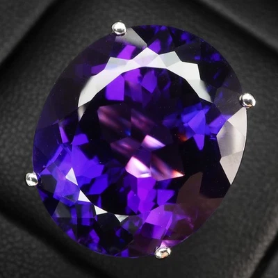 Anillos hechos a mano místicos de plata de ley 925 de 20,40 quilates de amatista violeta medianoche Foto 1 de 4