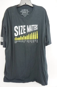 Sehr guter Zustand Shield Republic Herren Size Matters T-Shirt schwarz Größe 3XL - Bild 1 von 6