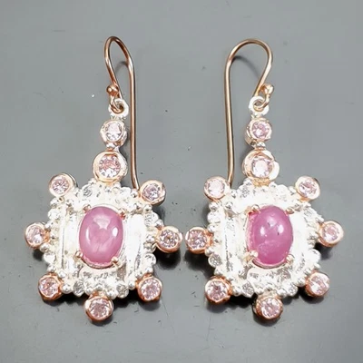 Pendientes Bellas Artes Pendientes Rubí Plata de Ley 925/E125000 Foto 1 de 4