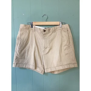 J.Crew 5 Zoll Schrittlänge Chino Shorts khaki hellbraun Stretch Baumwolle Größe 36 Freizeit Reisen - Bild 1 von 10