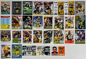 Green Bay Packers 1970s to 2000s Topps Fleer Pro Set Football Cards Lot of 29 - Picture 1 of 6