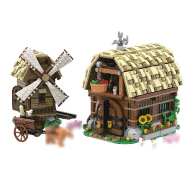 MOC: Modular Building: Mill Village for Medieval Castle 1728 Pieces DIY - Image 1 of 4