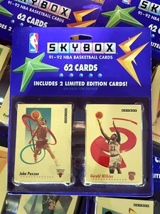 1991-92 SKYBOX NBA Basketball (Series 1) BLISTER PACK 62 Cards FROM NEW CASE OVP - Picture 1 of 9