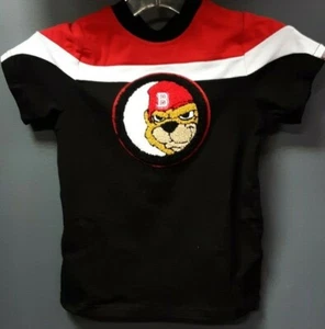US Toddler / Baby / Kids Black Keys Bear T shirt - Black/Red - Picture 1 of 3