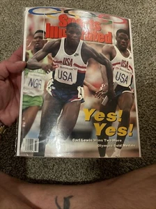 Mint🔥NEWSSTAND🔥Sports Illustrated Magazine 8/17/92 Carl Lewis USA Olympics - Picture 1 of 10