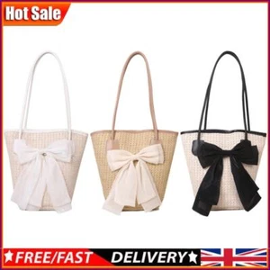 Women Straw Hobo Bag Large Capacity Straw Beach Handbag Ladies Summer Daily Bag - Picture 1 of 14