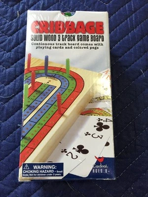 Cribbage Solid Wood Three Track Game Board - Image 1 of 4