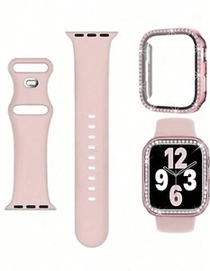 ✨ Apple Watch 46mm Band And Case Combo Only Pink - Picture 1 of 1