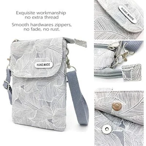 Women's Small Crossbody Cell Phone Purse Case Shoulder Bag Pouch Handbag Wallet - Picture 1 of 16
