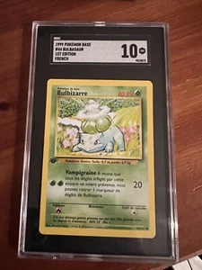 Pokemon 1st Edition French Base Set Bulbasaur "Bulbizarre" PSA 10 GEM Mint - Picture 1 of 1