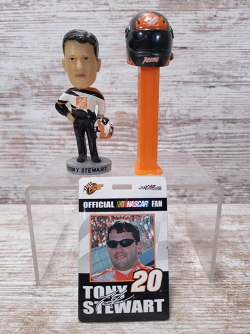 Tony Stewart  Bobblehead Bobble Dobbles 2004 Nascar  + 2 Extra T. Stewart stuff Cover