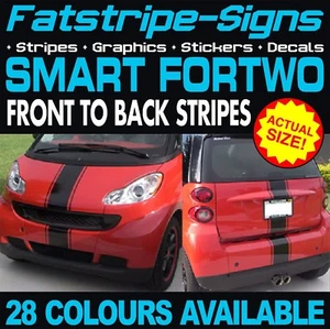passend für SMART AUTO FORTWO STREIFEN GRAFIK AUFKLEBER AUFKLEBER COUPE KONVERTIERBAR - Bild 1 von 2