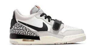 Jordan Legacy 312 Low Tech Grey Fire Red Black (GS) Shoes -US Size 7Y/UK Size 6 - Picture 1 of 10