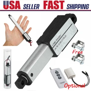 "6,4N 19,2N 32N 64N Mini Mirco elektrischer Linearantrieb 12 V Hub 1,2"" 2"" 3"" 4" - Bild 1 von 44