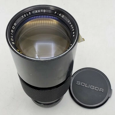 Soligor 300mm F4.5 Telephoto Prime Lens for Canon FD Mount SLR Cameras *READ* - Image 1 of 4
