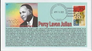6° Cachets Percy Lavon Julian 50th Anniversity Memorial - Picture 1 of 1