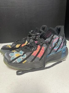 Size 8.5- Adidas Mens Dame 7 "Day of the Dead" Basketball Sneaker Shoes - Picture 1 of 12