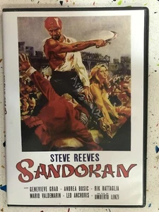 SANDOKAN DVD STEVE REEVES UMBERTO LENZI - ESPAÑOL INGLES CATALAN - Imagen 1 de 3