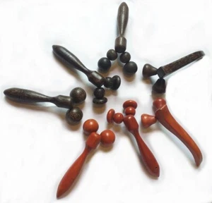 Large Wooden Roller Massage Tools Full Body Shoulder Back Therapy Reflexology - Picture 1 of 39