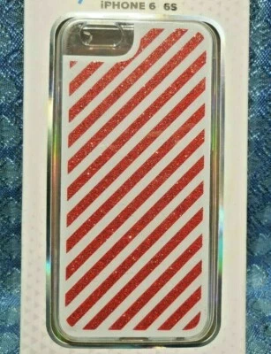 iPhone 6/6S Cylo Pop Tough-Lux Ultra-Thin Protective Case XMAS RED Candy Cane  - Image 1 of 4