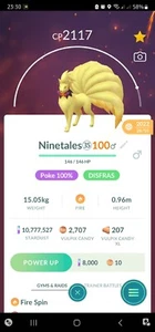 Pokémon Ninetales ( Spooky Festival ) GO - Picture 1 of 2
