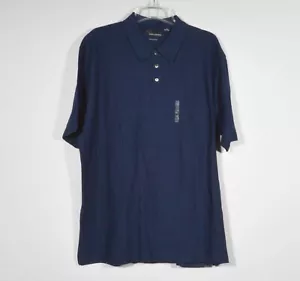 Camicia Golf Blu Navy Mercerizzata Pima Nuova con etichette Collezione Greg Norman Tg XXL - Foto 1 di 5