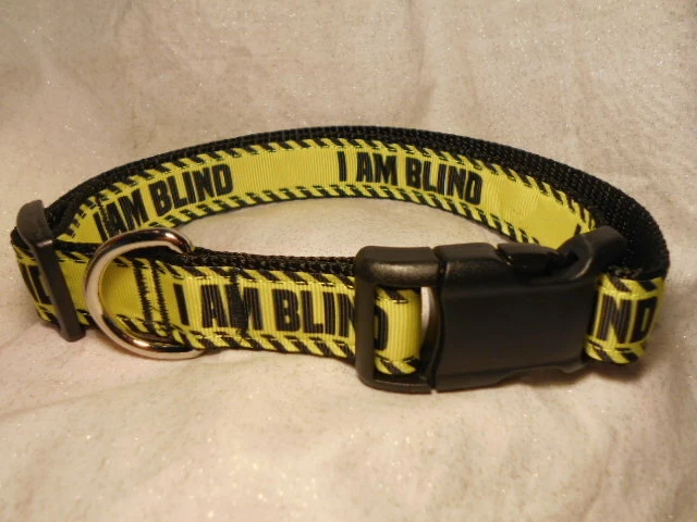 J & J ANIMAL PRODUCTS, SOUTH Special Needs - I am Blind 1" width Adj Pet Collar