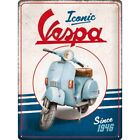 Vespa Iconic 1946 Nostalgia Tin Sign 40 cm NEW Shield