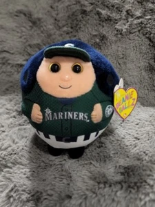 MLB Seattle Mariners Ty Beanie Baby Ballz Plush Baseball Collectible Toy - Picture 1 of 10