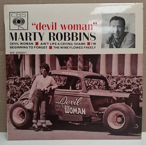 CBS Records Australia 45 Vinyl 7" EP Marty Robbins – Devil Woman c1963 Country - Picture 1 of 4