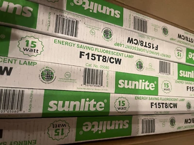 Pack of 30-Sunlite F15T8/CW Fluorescent bulbs - Image 1 of 2
