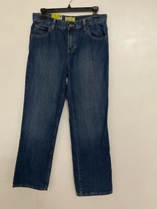 VINTAGE Old Navy Jeans Boys Size 14 Husky Blue Denim, Loose, Adjustable Waist - Picture 1 of 5