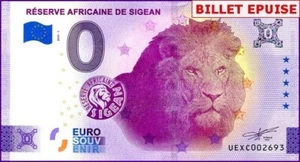 RESERVE AFRICAINE DE SIGEAN / BILLET 0 € / NULL EURO-SCHEIN / UEXC 2022-1 - Picture 1 of 1