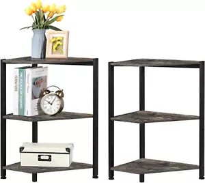 New 2Pcs 3-Tier Bookcase Bookshelf Wood Storage Display Rack Shelves Organizer - Picture 1 of 7