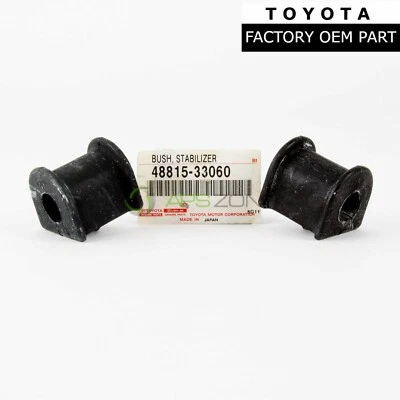 JUEGO DE 2 BUJES DE BARRA ESTABILIZADORA DELANTERA DERECHA E IZQUIERDA ORIGINALES LEXUS RX300 OEM 48815-33060 Foto 1 de 2