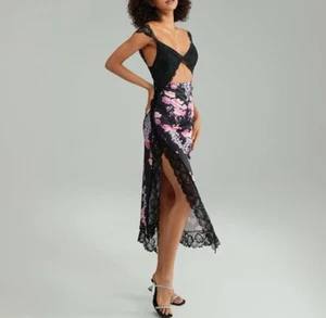 Sexy Womens slip dress size L Party Bodycon Maxi Dress Evening Cocktail Gown NWT - Picture 1 of 17