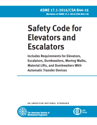 Safety Code for Elevators and Escalators 2016 Paperback Free Shipping - Image 1 of 4