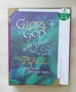 AMERICAN GREETNGS Christmas Cards GLORY To GOD In The Highest 20 Cards SEALED - Imagen 1 de 2
