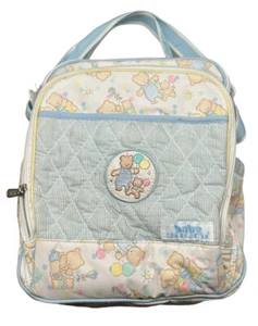 VINTAGE Baby Connection Bears Diaper Bag Bottle Holder Bears Balloons Pastel - Picture 1 of 10