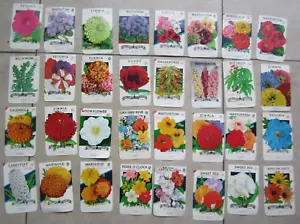 Lot of 32 Old Vintage 1970's - FLOWER SEED PACKETS - Lone Star - EMPTY - Picture 1 of 4