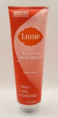 Lume Acidified Body Wash PEONY ROSE 8.5 oz - pH Optimized **SEALED** No Lid - Image 1 of 4