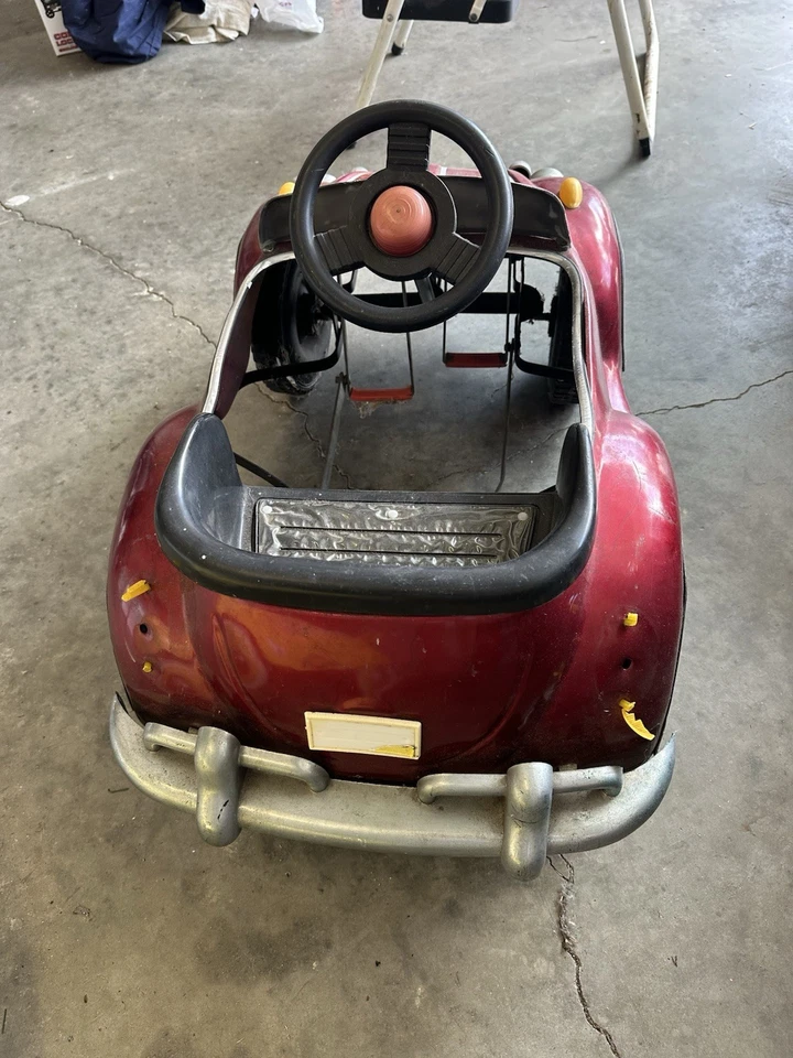 A Red Looks Like A Little Small Volkswagen Pull Push Car - Image 1 of 2