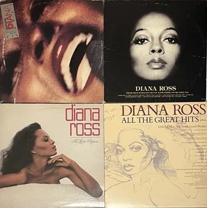 Lot 4 Diana Ross Vinyl LPs - An Evening With, All Great Hits, S/T, To Love Again - Picture 1 of 16
