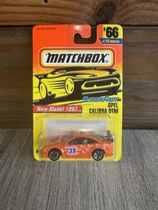 1996 Matchbox SuperFast #66 Opel Calibra DTM Orange NEW MODEL 1997 NIP - Picture 1 of 6