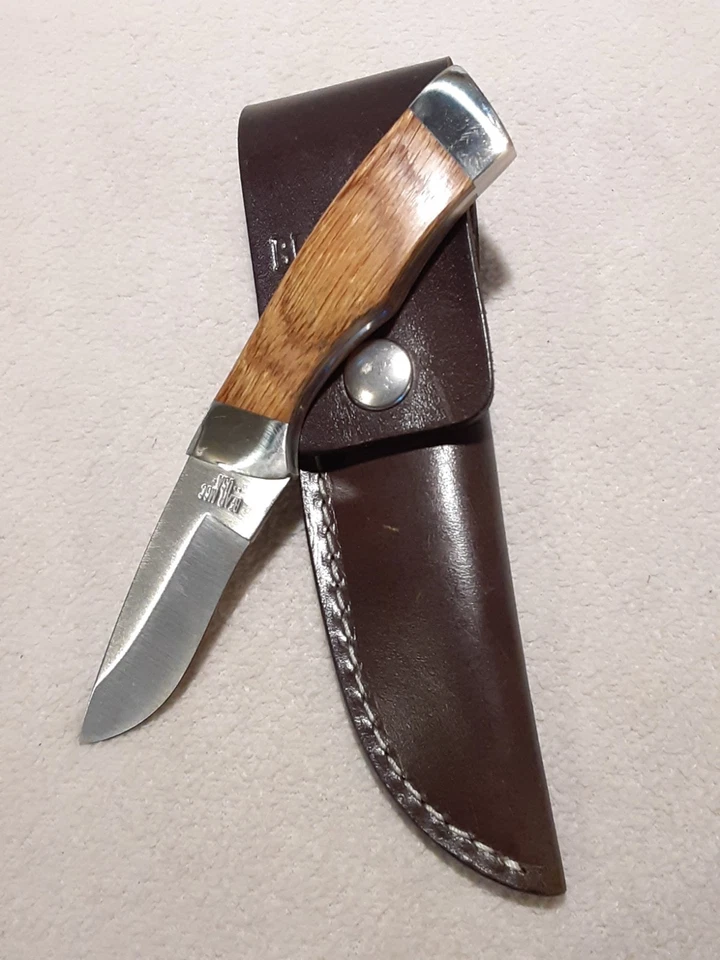 BEAR MGC HUNTING KNIFE SKINNER SKINING KNIFE W LEATHER SHEATH - Image 1 of 4